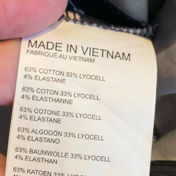 Pant, Club Monaco, pull on, straight leg, regular rise, sz 10, EUC, navy/white - Picture 5 of 16